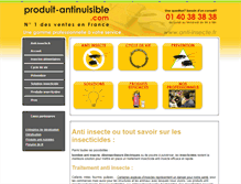 Tablet Screenshot of anti-insecte.fr